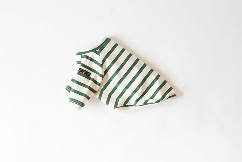 【LittleA】BORDER TEE【Green*Ow】