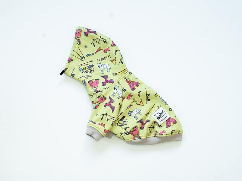 Wolf & Native裏起毛パーカー【LIME】