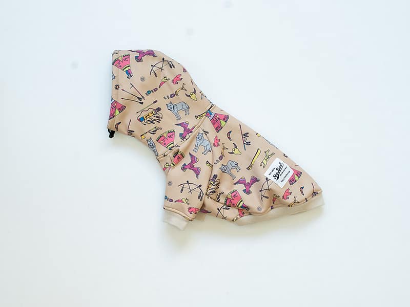 Wolf & Native裏起毛パーカー【BEG】