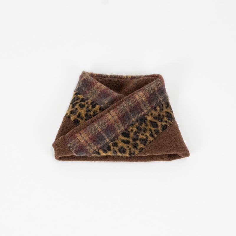 ツイストスヌード【BRN×RED】