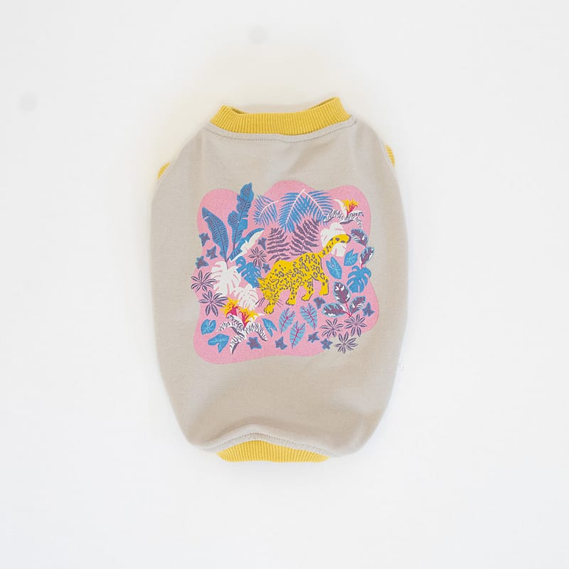 TROPICAL LEOPARD Tanktop【L/GRY】