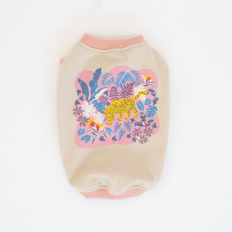 TROPICAL LEOPARD Tanktop【ECRU】