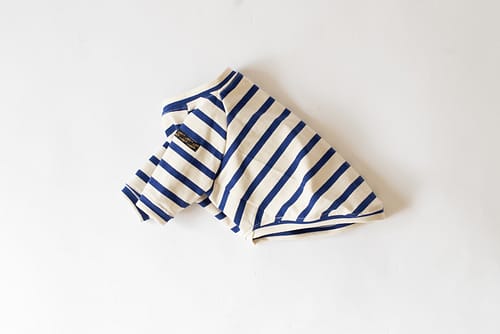 【LittleA】BORDER TEE【Blue*Ow】