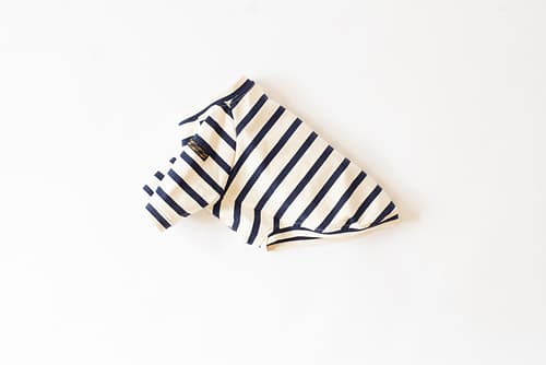 【LittleA】BORDER TEE【Navy*Ow】